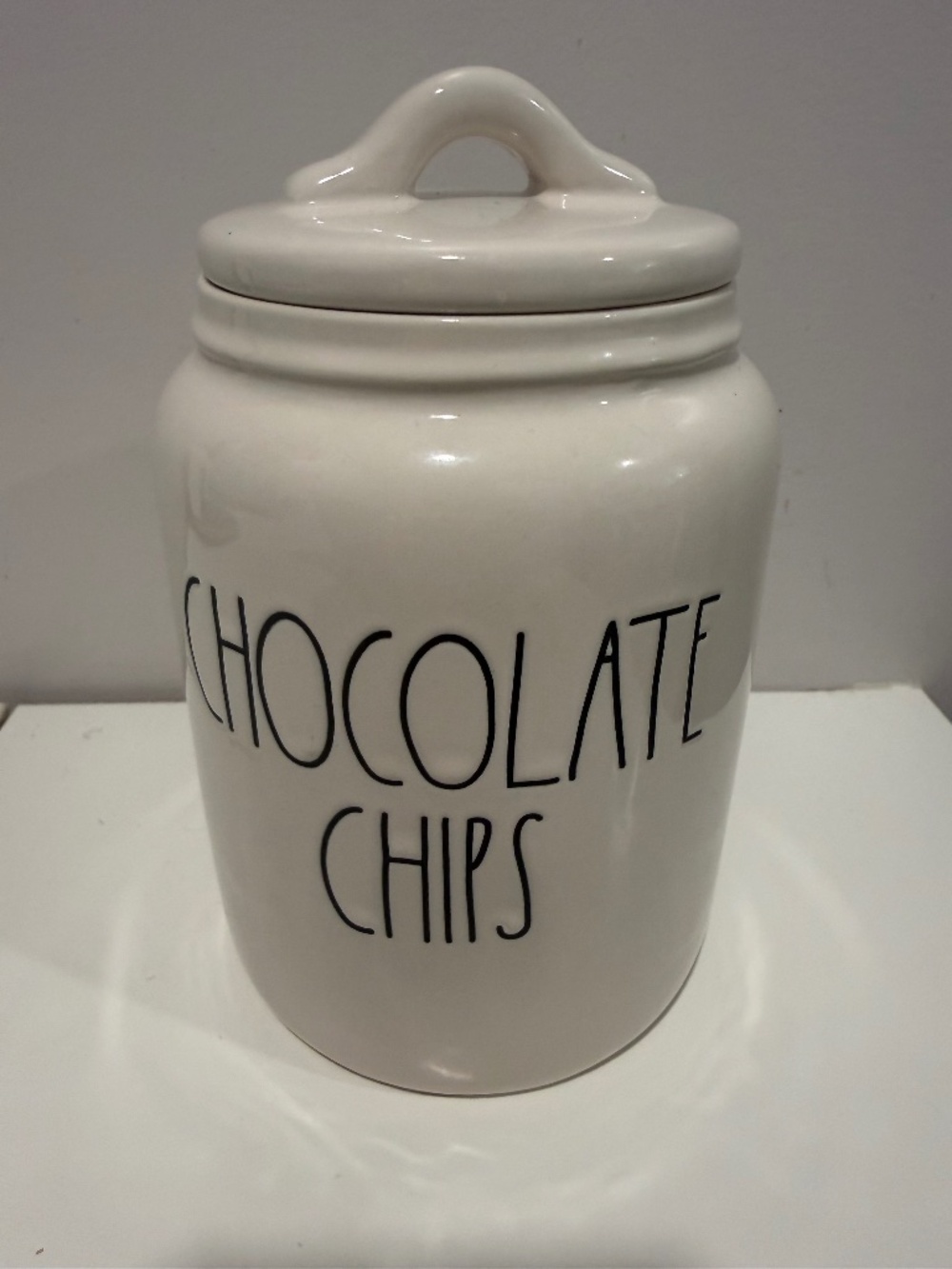 Rae Dunn Baby Canister CHOCOLATE CHIPS - Artisan Collection by Magenta - 7 inch